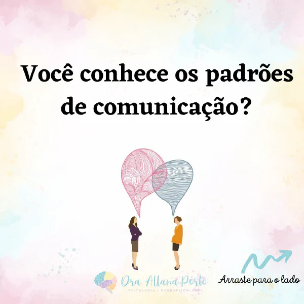 Você tem uma comunicação equilibrada com as pessoas?  Existem 3 possíveis...