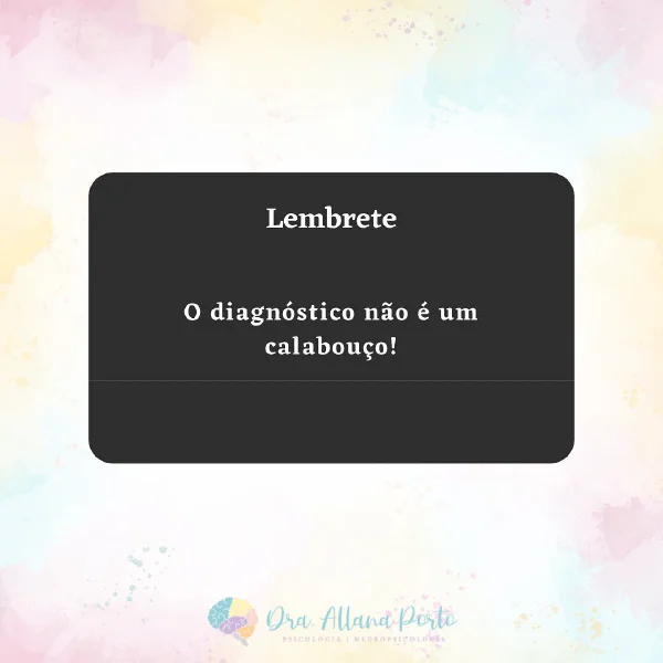 🧠 Esse post é apenas para lembrar você que qualquer diagnóstico psicológico ou...