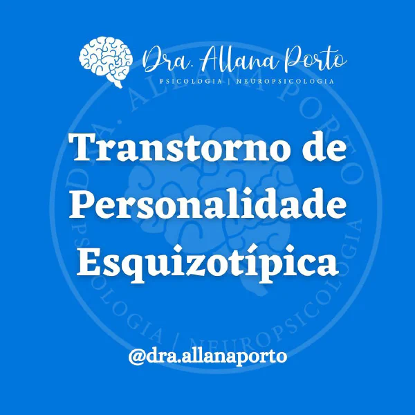 Hoje é a vez do #Transtorno de #Personalidade #Esquizotípica  . Arrasta pro...